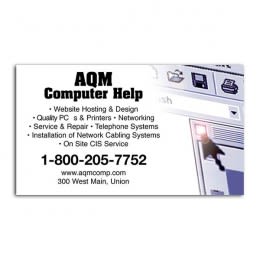 Imprinted Business Card Magnet, 30 mil - Computer screen